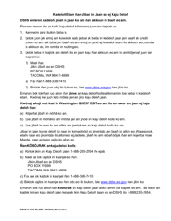 DSHS Form 14-432 Direct Deposit Enrollment - Washington (Marshallese), Page 2