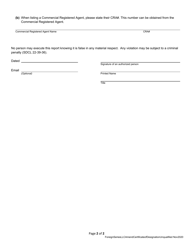 Amendment Certificate of Designation for Series With Unqualified Master LLC - Foreign Limited Liability Company - South Dakota, Page 2