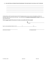 Form SF-1505 Uniform Civil Affidavit of Indigency - Tennessee, Page 3