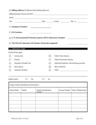 Form TCEQ-20132 Application for Environmental Laboratory Accreditation - Texas, Page 3