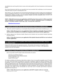 Form TCEQ-20132 Application for Environmental Laboratory Accreditation - Texas, Page 7