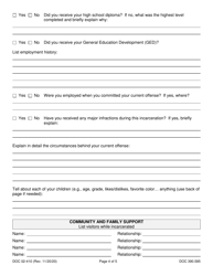 Form DOC02-410 Electronic Home Monitoring Screening - Community Parenting Alternative - Washington, Page 4