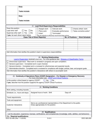 Form DOC03-446 Position Description - Washington General Service (Wgs) and Exempt Non-management - Washington, Page 2