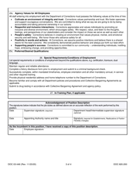 Form DOC03-446 Position Description - Washington General Service (Wgs) and Exempt Non-management - Washington, Page 3