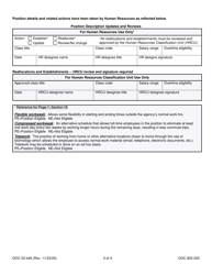 Form DOC03-446 Position Description - Washington General Service (Wgs) and Exempt Non-management - Washington, Page 4