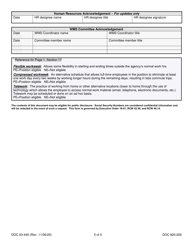 Form DOC03-445 Position Description - Washington Management Service (Wms) - Washington, Page 5