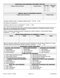 Form DOC14-179 Residential Drug Offender Sentencing Alternative Examination Report - Washington, Page 2