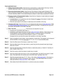 Instructions for Non-forest Land Water Type Modification Form - Washington, Page 2