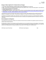 Form 3209 Chemical Dependency Treatment Facility Licensure Application Checklist for Change in Status Applicants - Texas, Page 2