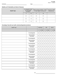 Form 8584 Comprehensive Nursing Assessment - Texas, Page 13