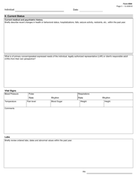 Form 8584 Comprehensive Nursing Assessment - Texas, Page 3