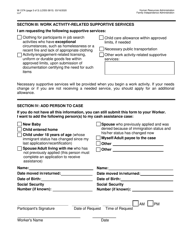 Form W-137A Request for Emergency Assistance, Additional Allowances, or to Add a Person to the Cash Assistance Case (For Participants Only) - New York City, Page 3