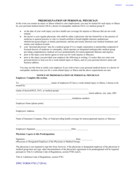 Document preview: DWC Form 9783 Predesignation of Personal Physician - California