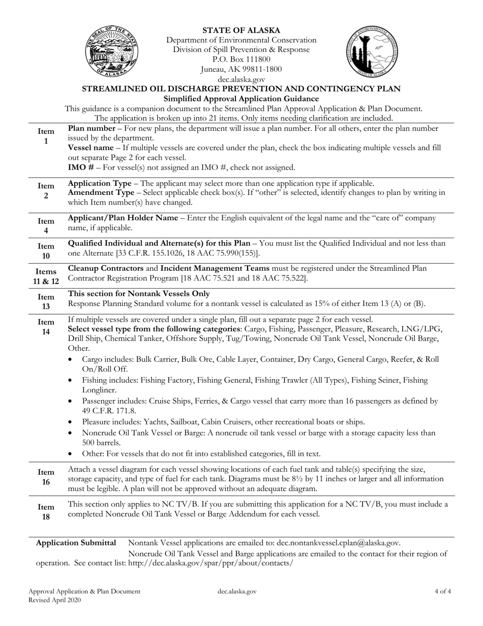 Streamlined Oil Discharge Prevention and Contingency Plan - Approval Application  Plan Document - Alaska, Page 4