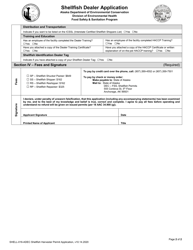 Form SHELL-016 Shellfish Dealer Application - Alaska, Page 2