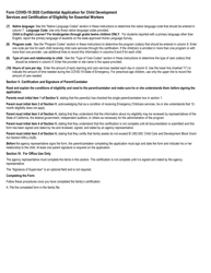 Covid-19 Confidential Application for Early Learning and Care Services and Certification of Eligibility for Essential Workers - California, Page 4