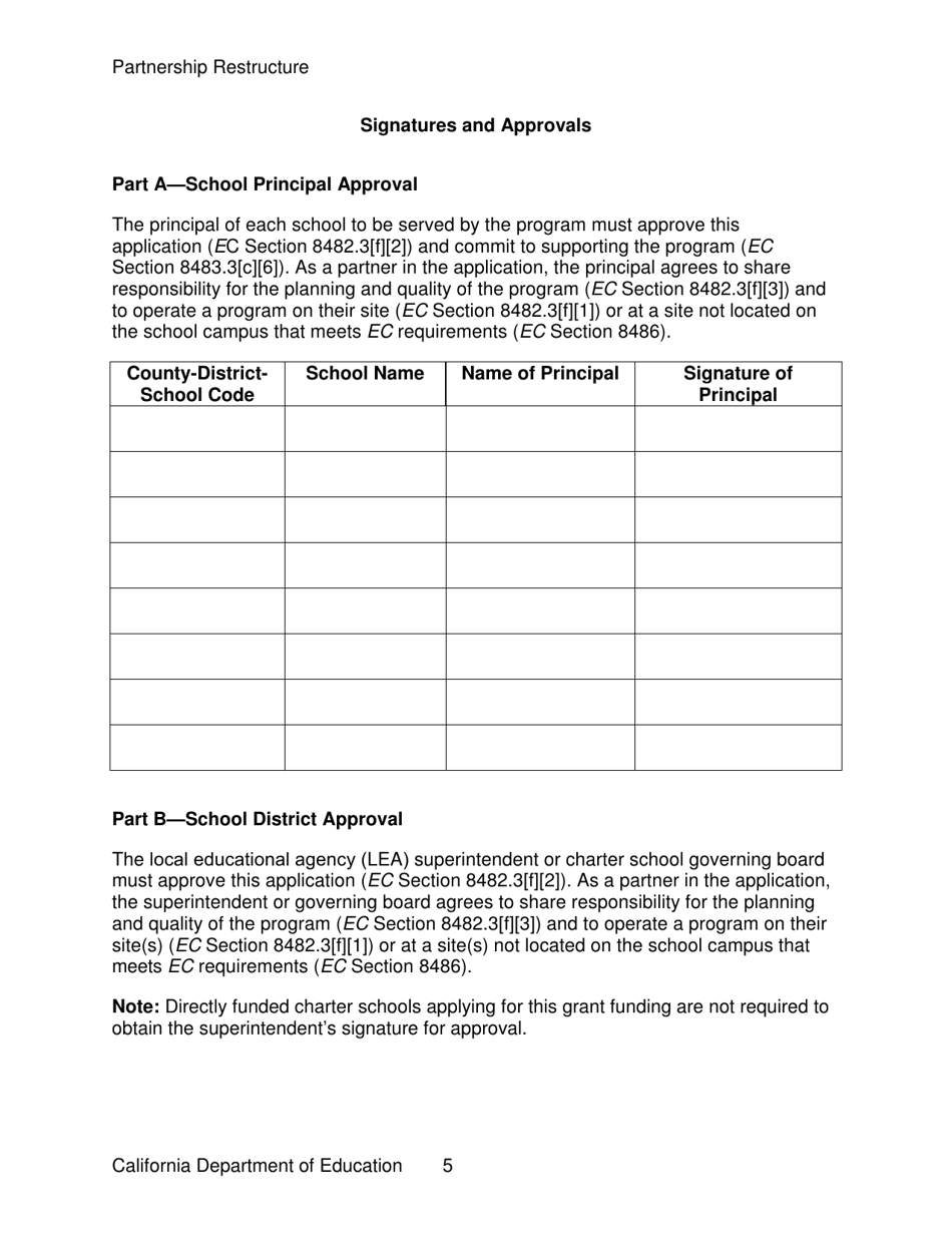 Partnership Restructure - California, Page 5