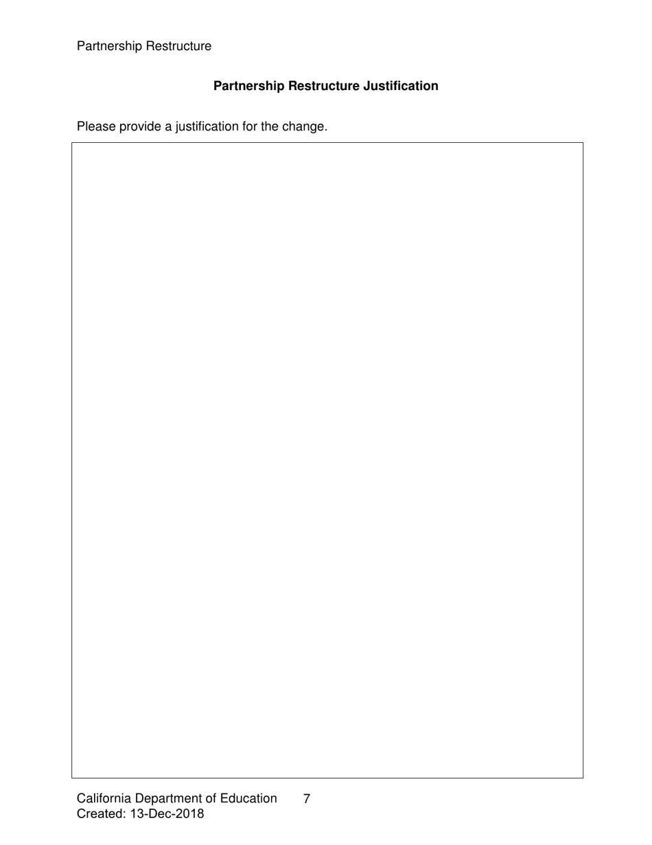 Partnership Restructure - California, Page 7