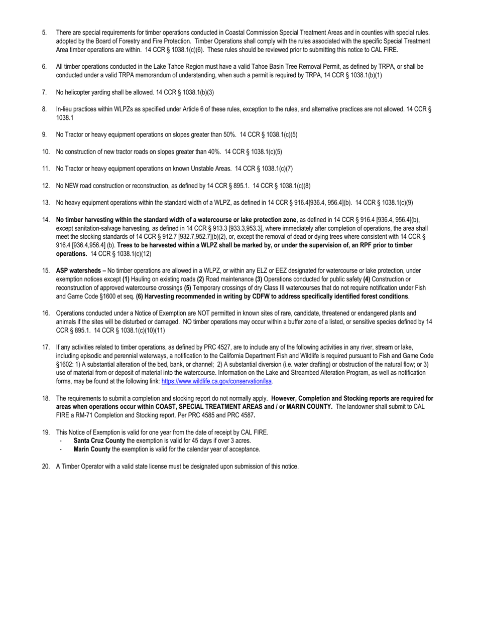 10% Dead, Dying or Diseased Trees Fuelwood or Split Products or Removal of Slash  Woody Debris Not Located Within a Wlpz Exemption - California, Page 4