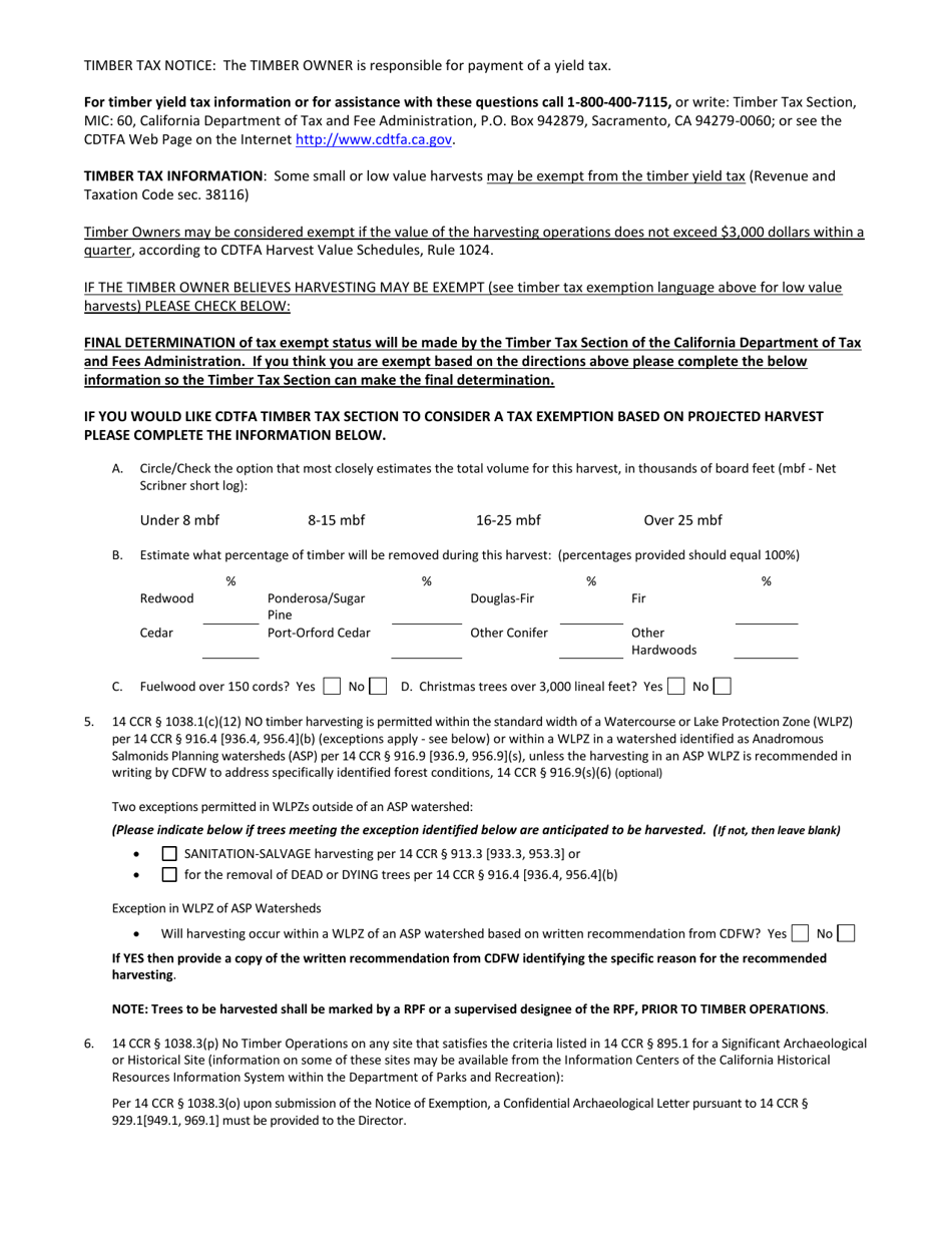 Forest Fire Prevention Exemption - California, Page 3