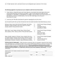 Post-fire Recovery Exemption - California, Page 6