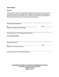Information Access and Use Agreement - California, Page 11