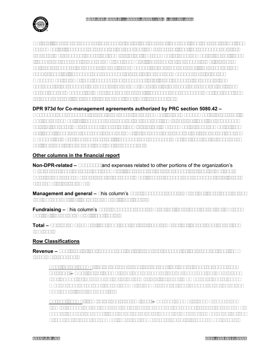 Instructions for Form DPR973 Nonprofit Annual Report Form - California, Page 2