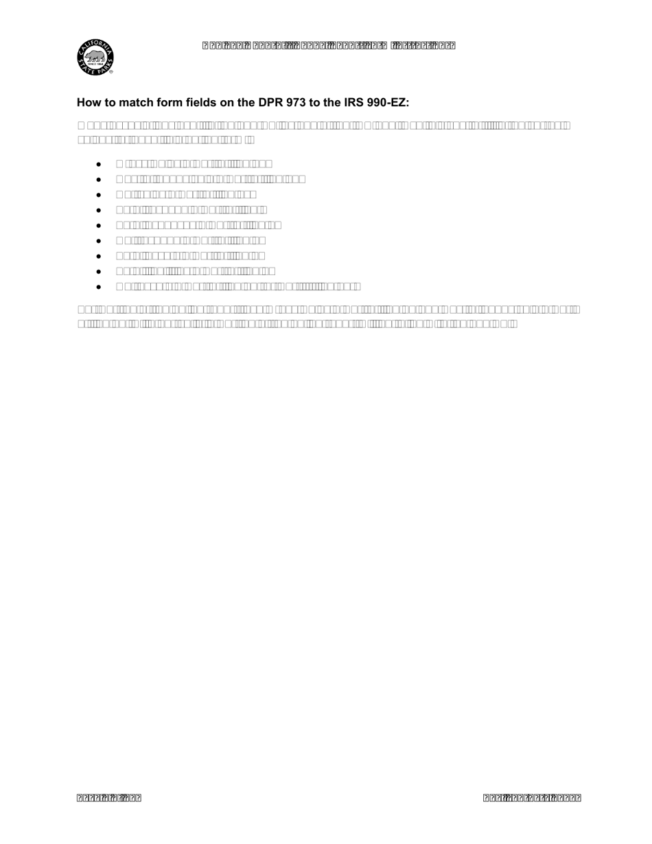 Instructions for Form DPR973 Nonprofit Annual Report Form - California, Page 4