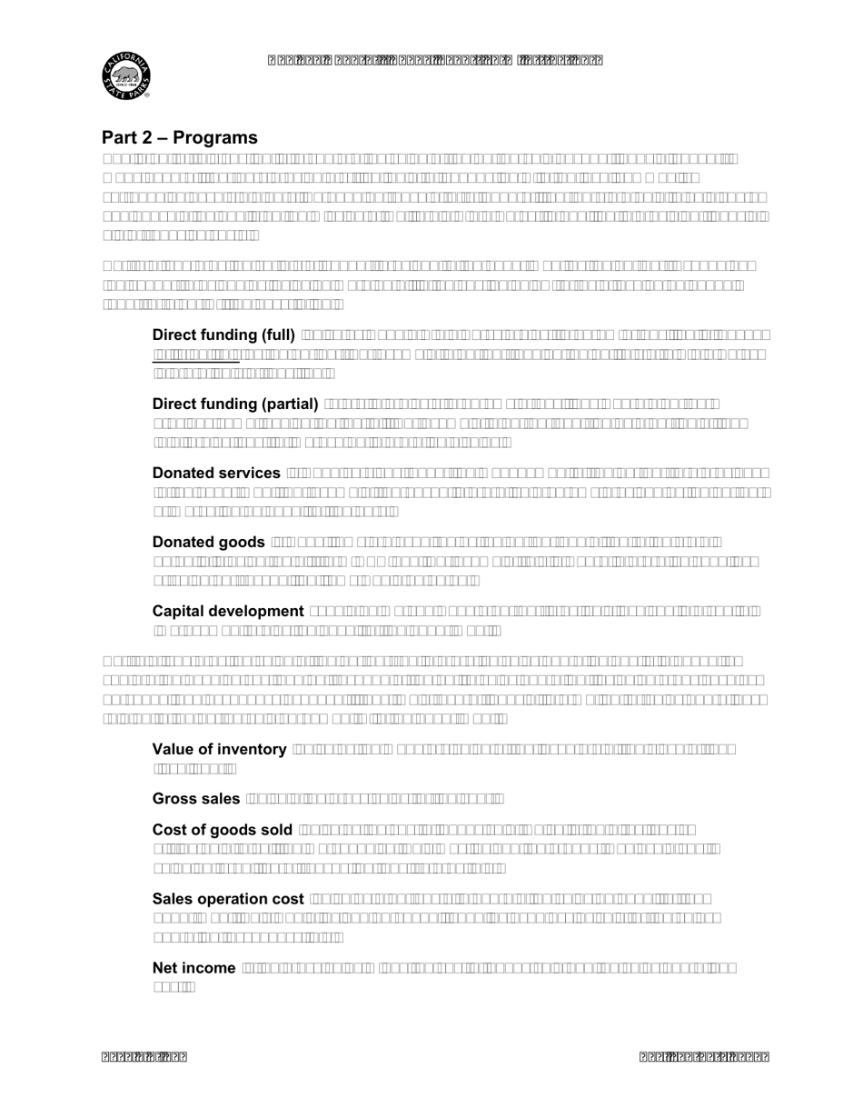 Instructions for Form DPR973 Nonprofit Annual Report Form - California, Page 5