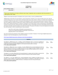 Exhibit 10.1 &quot;Consolidated Application Attachment - Certifications&quot; - Connecticut