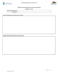 Exhibit 8.1.B Nepa Environmental Assessment Checklist - Connecticut, Page 3