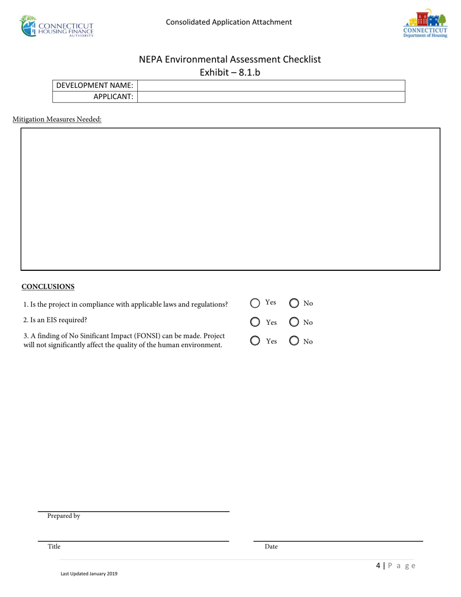 Connecticut Nepa Environmental Assessment Checklist - Fill Out, Sign ...