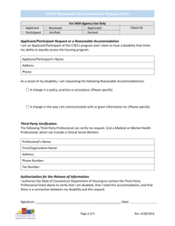 Form CT811 Reasonable Accommodation Request Form - Connecticut, Page 2