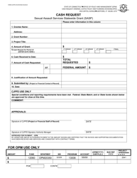 Form CJPPD-CR Sasp Cash Request - Connecticut