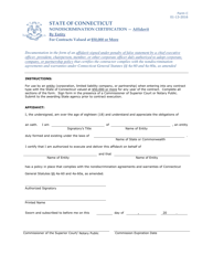 Form C Nondiscrimination Certification - Affidavit by Entity - Connecticut