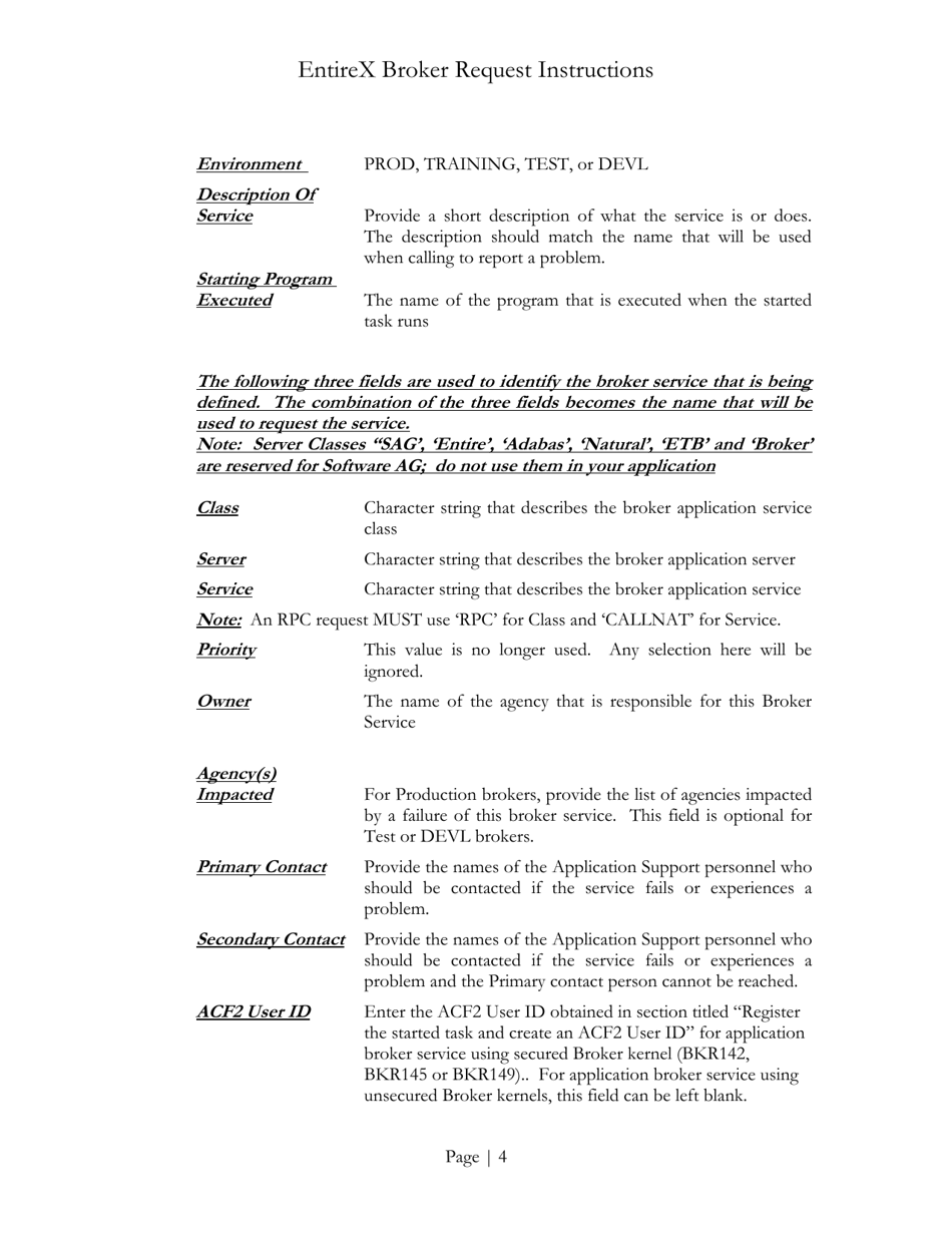 Instructions for Form 110304-T-902 Entirex Broker Service Request Form - Delaware, Page 4