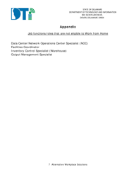 Alternative Workplace Solutions Acknowledgement Form - Delaware, Page 7