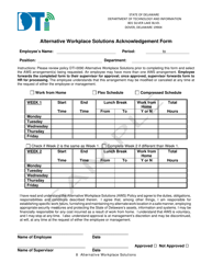 Alternative Workplace Solutions Acknowledgement Form - Delaware, Page 8