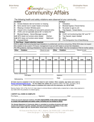 Document preview: Notice of Health & Safety Form - Georgia (United States)