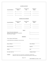 LIHTC/HOME Form 08 Asset Verification - Georgia (United States), Page 2