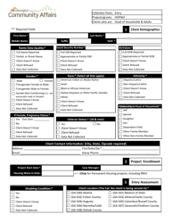 Document preview: Hmis Hopwa Intake Form - Head of Households & Adults - Georgia (United States)