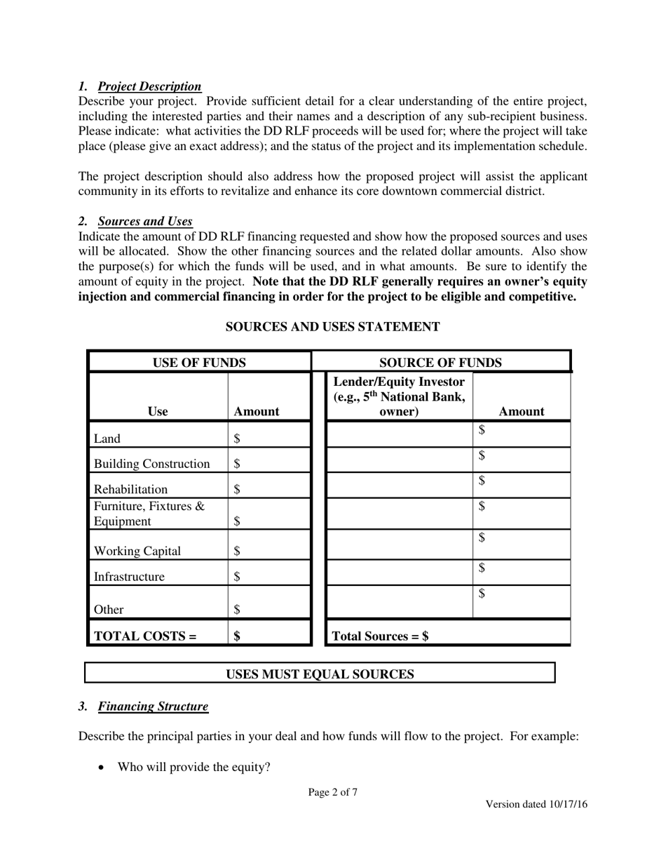 Initial Project Assessment for Downtown Development Revolving Loan Fund - Georgia (United States), Page 2