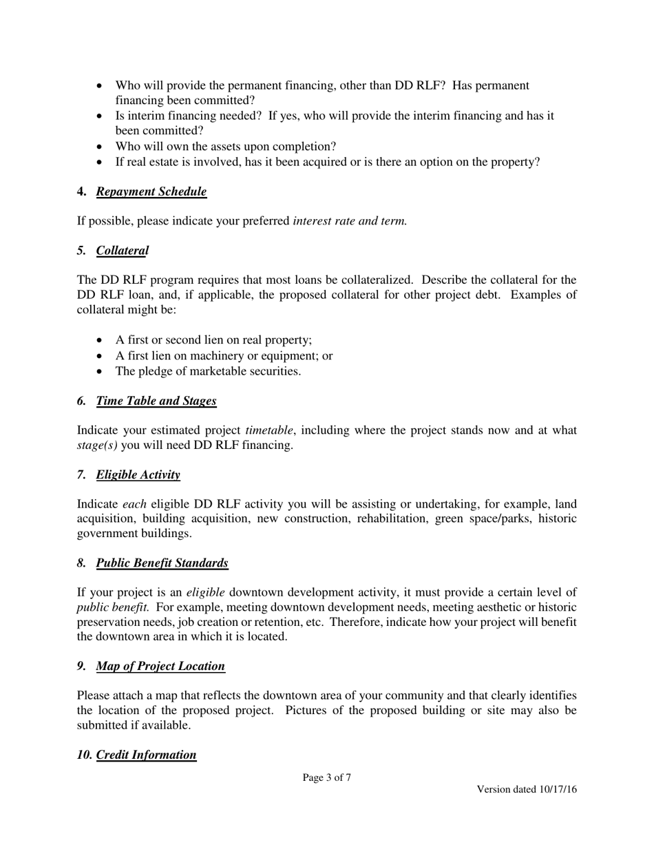 Initial Project Assessment for Downtown Development Revolving Loan Fund - Georgia (United States), Page 3