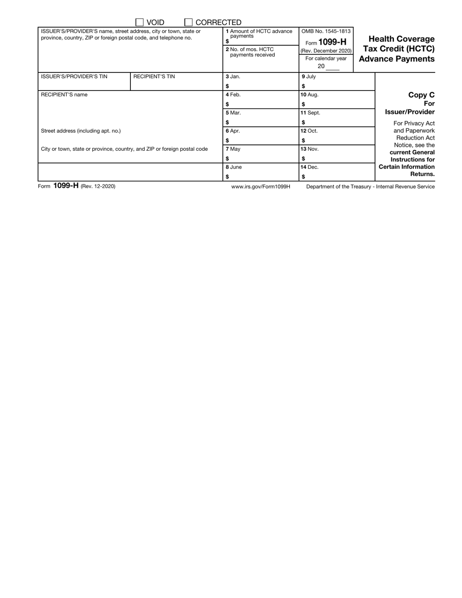 IRS Form 1099-H Health Coverage Tax Credit (Hctc) Advance Payments, Page 4