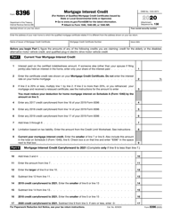 Document preview: IRS Form 8396 Mortgage Interest Credit