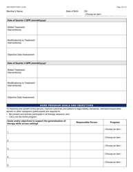 Form DDD-2063A Ongoing Quarterly Progress Report (Qpr) Plan of Care/Tratment Plan: Certification/Recertification - Arizona, Page 10