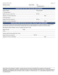 Form DDD-2063A Ongoing Quarterly Progress Report (Qpr) Plan of Care/Tratment Plan: Certification/Recertification - Arizona, Page 11