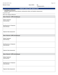 Form DDD-2063A Ongoing Quarterly Progress Report (Qpr) Plan of Care/Tratment Plan: Certification/Recertification - Arizona, Page 4