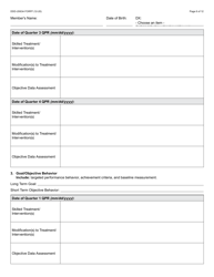 Form DDD-2063A Ongoing Quarterly Progress Report (Qpr) Plan of Care/Tratment Plan: Certification/Recertification - Arizona, Page 6