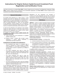 Document preview: Instructions for Form VEN-1, VEN-2, VEN-3 - Virginia